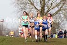 2475 Bobby and 2474 Alex Clay (Kent) lead the under-20 womens Inter Counties Cross Country, Cofton Park, Birmingham. Photo: David T. Hewitson/Sports for All Pics